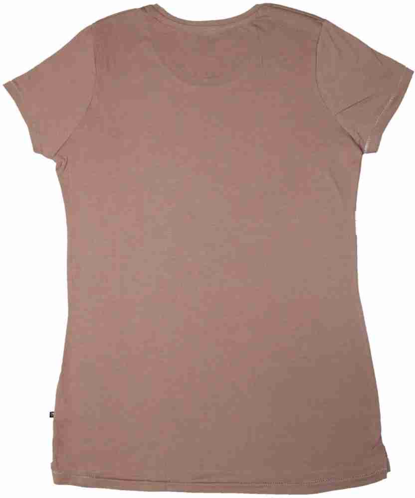 Buy BODYCARE Womens Polycotton Scoop Neck Printed Long