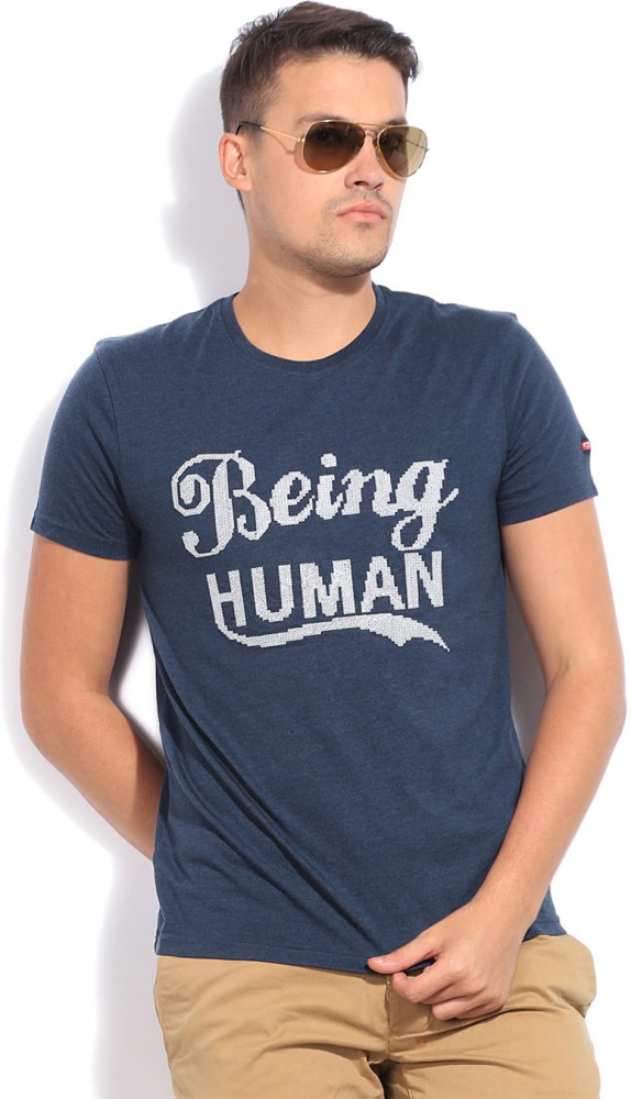 Being human blue hot sale t shirt