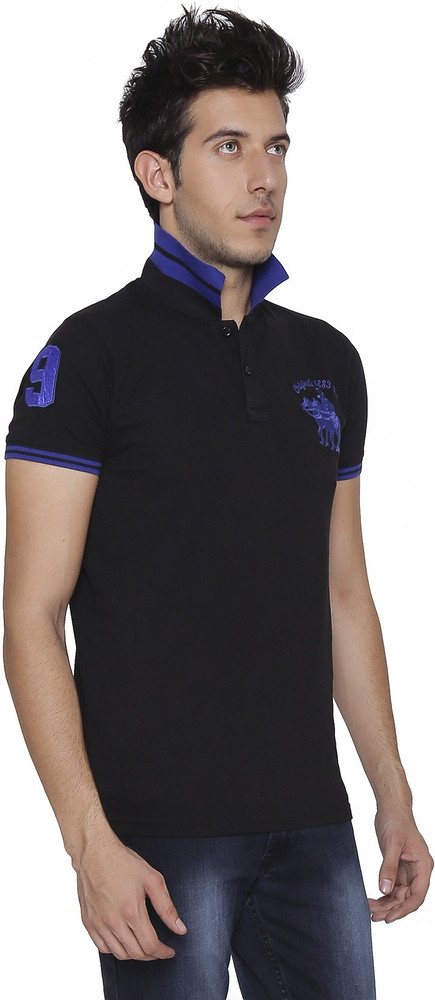 DXI Solid Men Polo Neck Black T Shirt Buy Black DXI Solid Men Polo Neck Black T Shirt Online at Best Prices in India Flipkart