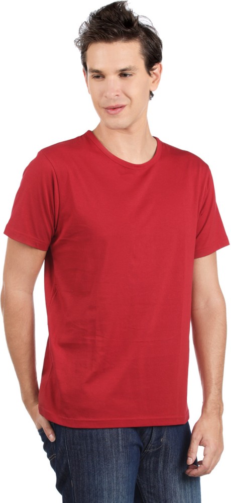Rat Trap Solid Men Round Neck Red, White, Blue T-Shirt - Buy Wht