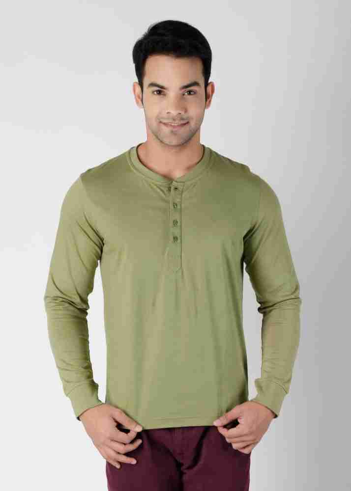 freecultr solid men's henley t shirt