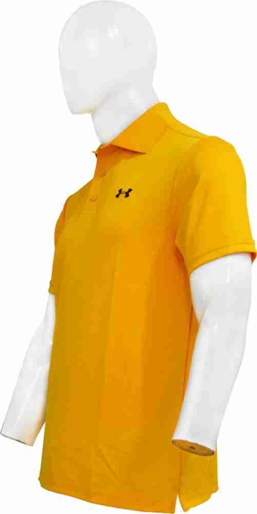 Yellow under armour polo on sale shirt