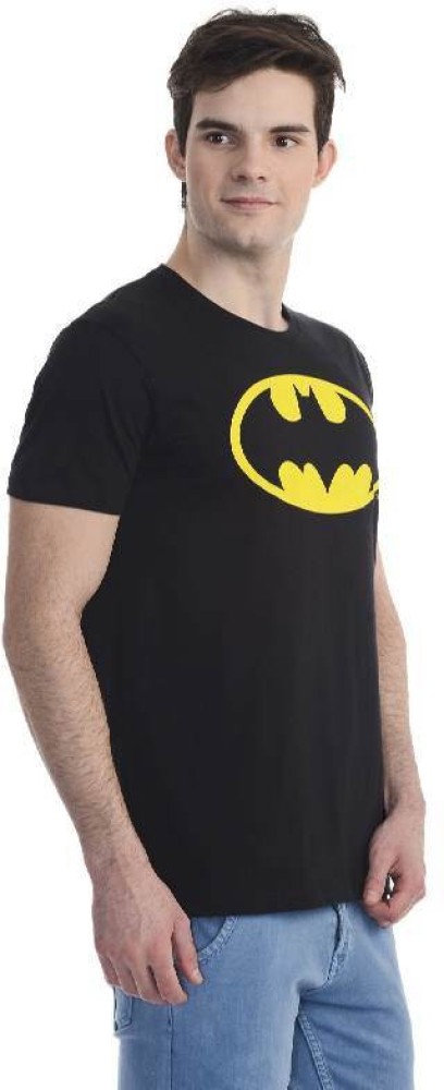 BATMAN Printed Men Round Neck Black T-Shirt - Buy Black BATMAN Printed Men Neck Black T-Shirt Online at Best Prices in | Flipkart.com