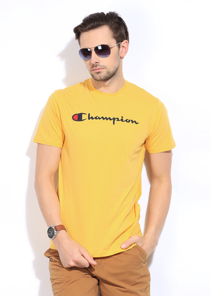 T shirt champion yellow cheap