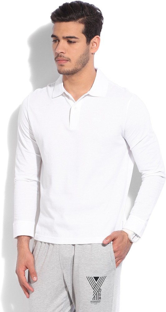 Armani Jeans Solid Men Polo Neck White T Shirt Buy BIANCO WHITE Armani Jeans Solid Men Polo Neck White T Shirt Online at Best Prices in India Flipkart