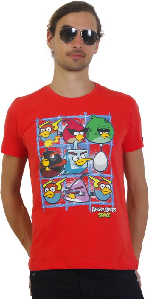 Angry Birds Men Round Neck Orange T-Shirt - Buy Orange Angry Birds Printed Round Neck Orange T-Shirt Online at Best Prices in | Flipkart.com