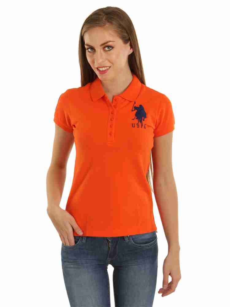 Orange polo outlet shirt women