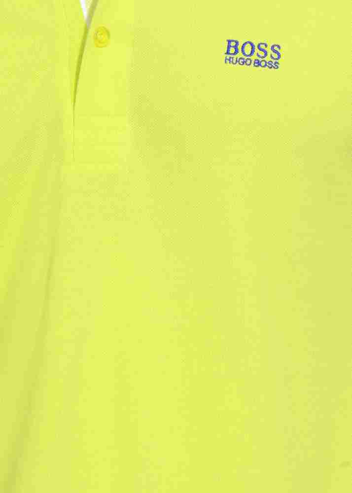 Mansion Ordsprog Udstråle HUGO BOSS Solid Men Polo Neck Yellow T-Shirt - Buy YELLOW HUGO BOSS Solid  Men Polo Neck Yellow T-Shirt Online at Best Prices in India | Flipkart.com