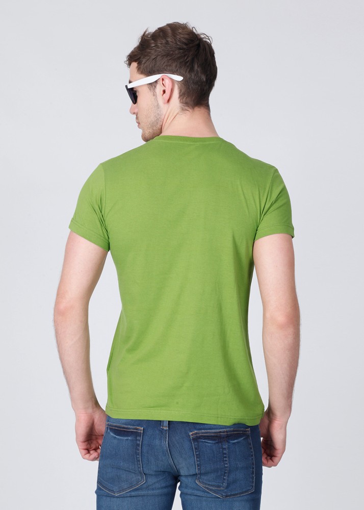 A X ARMANI EXCHANGE Printed Men Round Neck Green T Shirt Buy