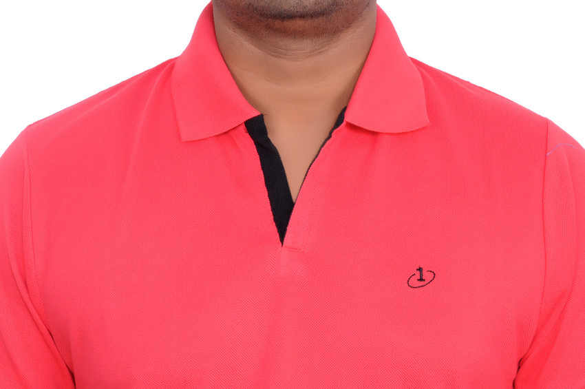 Pentagon Club Solid Men Polo Neck Pink T Shirt Buy Pink Pentagon