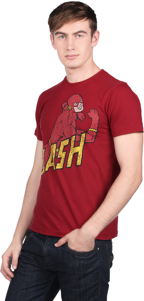 FLASH Printed Men Round Neck Red T Shirt Buy RIO RED FLASH