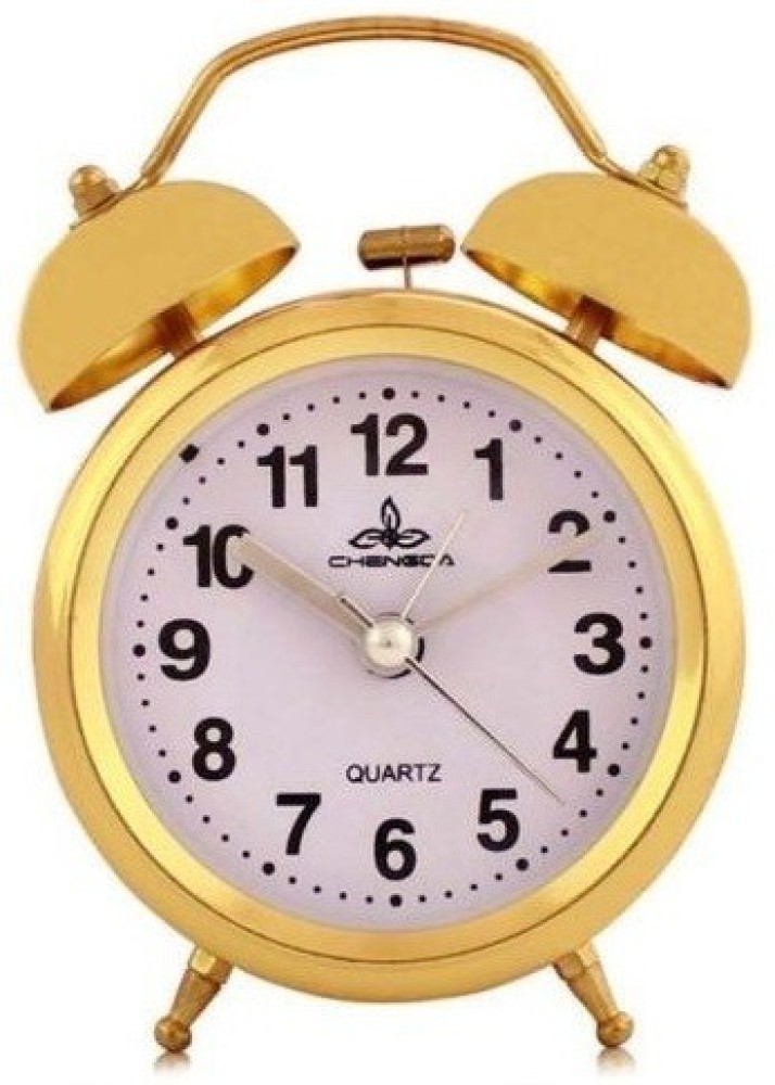 STK Analog Golden Clock Price in India - Buy STK Analog Golden Clock online  at