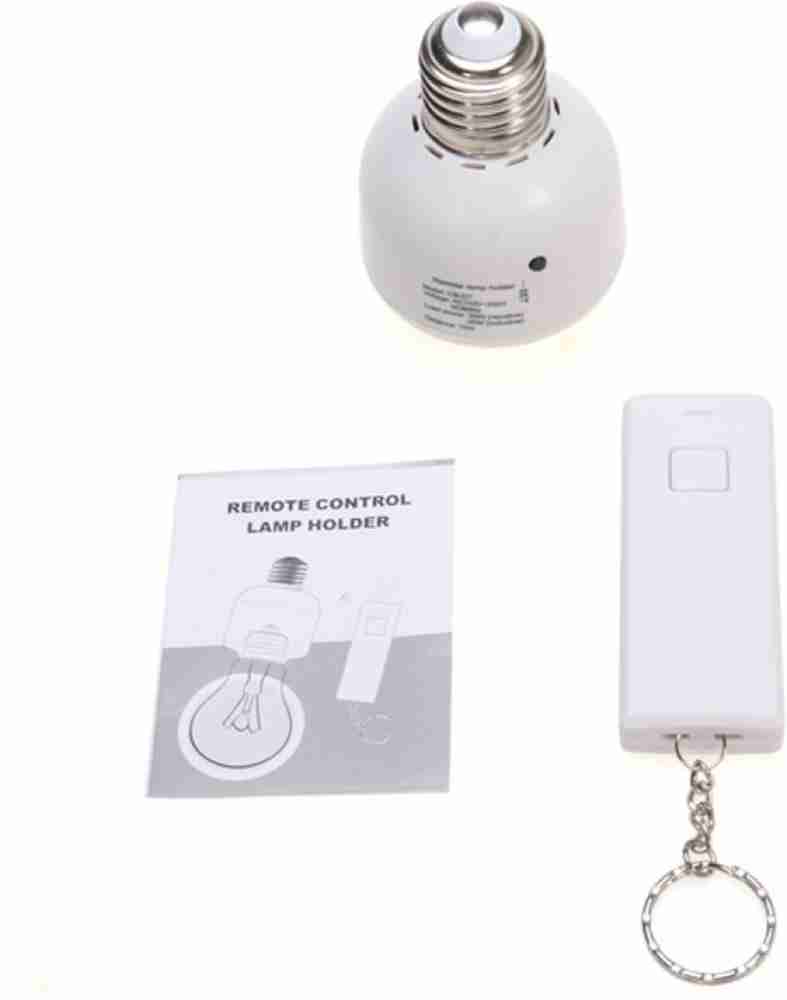 Wireless Remote Control Light Lamp E27 Screw Bulb Base Holder Cap Socket  Switch