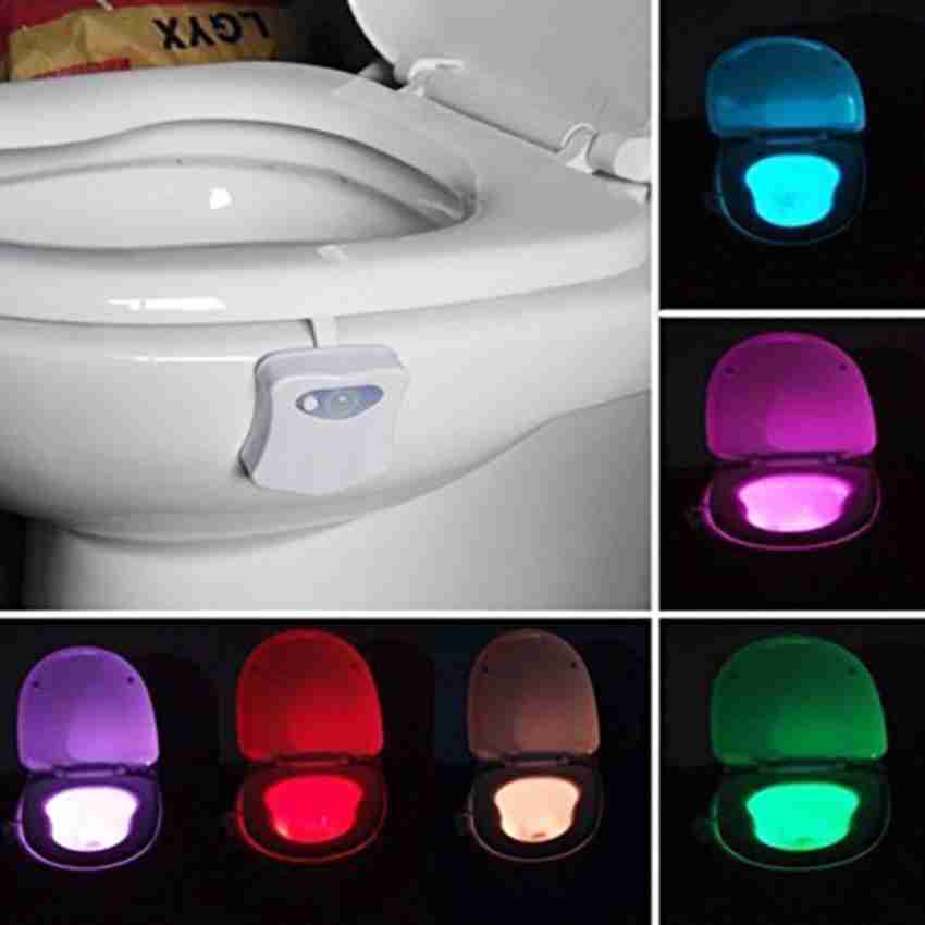 ENEM LED Toilet Light Sensor Motion Activated Glow Bowl Light Up  SensingToilet Seat Night light Inside Bathroom Washroom 8 Color Night Lamp  Price in India - Buy ENEM LED Toilet Light Sensor