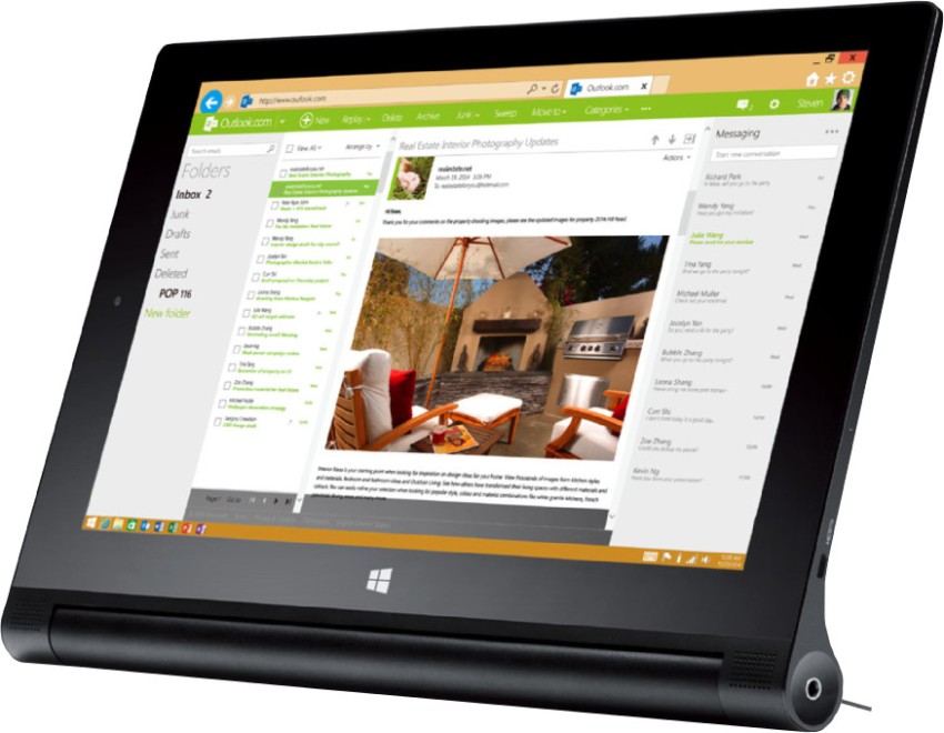 美品・Windows10搭載 10.1インチ 2in1タブレット Lenovo 「YOGA Tablet 2-1051F 」タブレットPC本体  通販