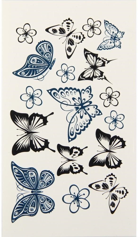 AIEX 30pcs Butterfly Temporary Tattoos 140 Various India  Ubuy