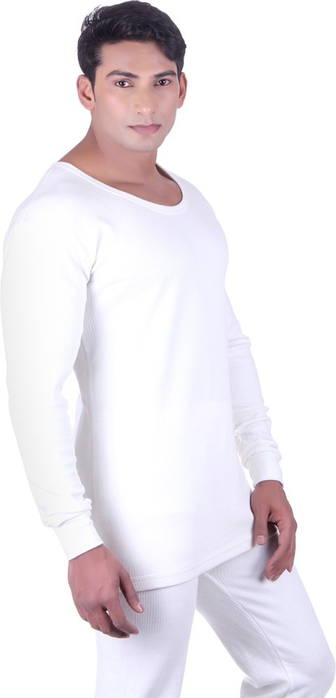 Fashion Line Thermal Men Top Thermal - Buy White Fashion Line Thermal Men  Top Thermal Online at Best Prices in India