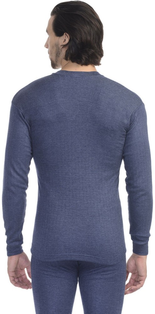 Navy Blue Woolen Rupa High Neck Thermal Wear, Unisex at best price