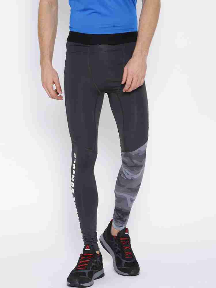 REEBOK Solid Boys Grey Tights - Buy Grey REEBOK Solid Boys Grey Tights  Online at Best Prices in India