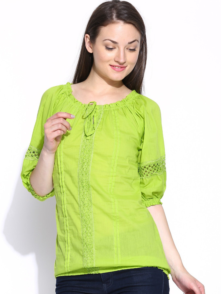 green colour ka top