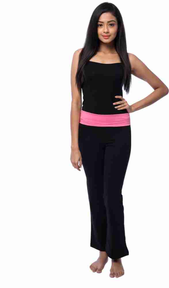 Buy Nite Flite Yoga Solid Pants - Pink Online