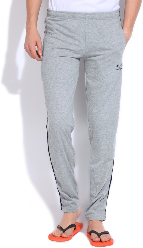 SDL By Sweetdreams Solid Men Grey Track Pants - Buy GREY MEL SDL By  Sweetdreams Solid Men Grey Track Pants Online at Best Prices in India |  Flipkart.com