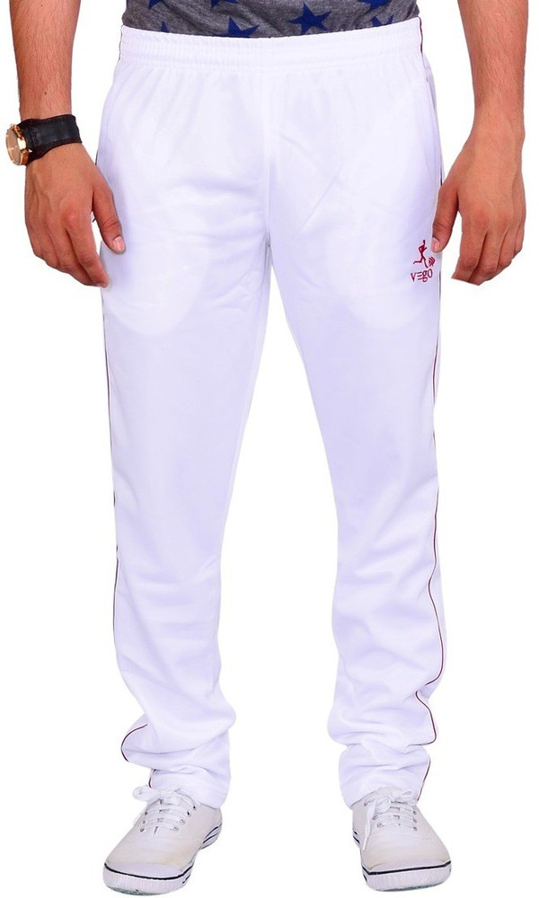 Vego Solid Men White Track Pants Buy White Vego Solid Men White