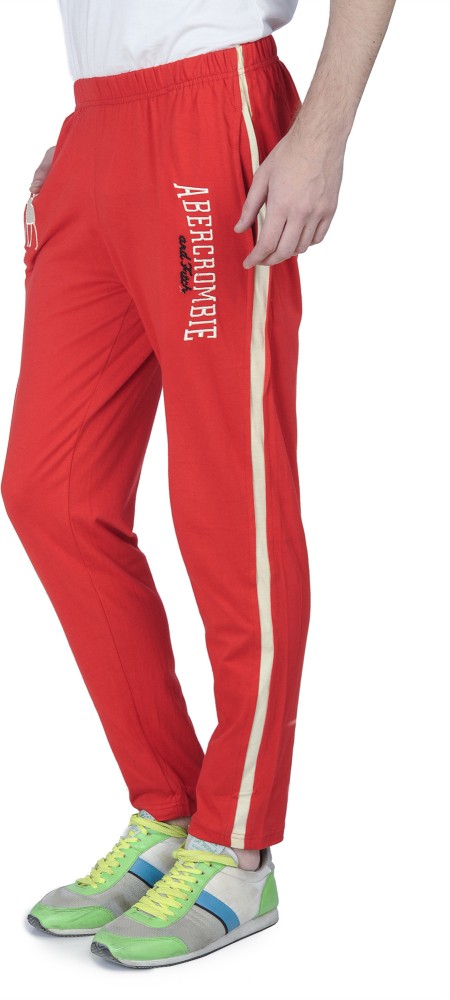 Abercrombie Solid Men Red Track Pants  Buy RED Abercrombie Solid Men Red  Track Pants Online at Best Prices in India  Flipkartcom
