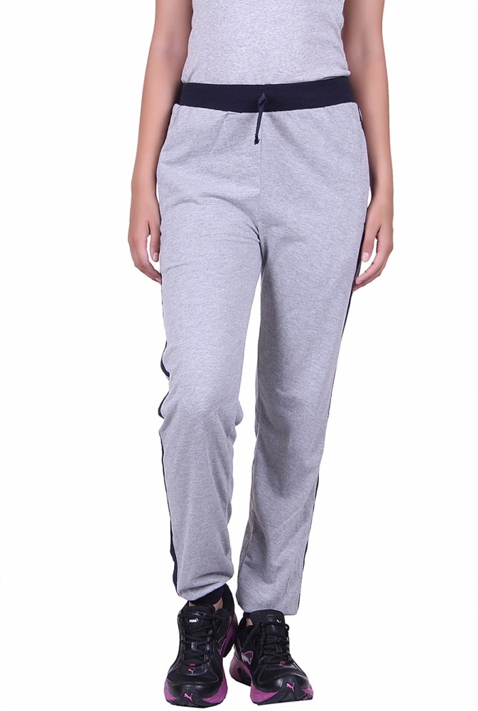 DFH Solid Women Grey Track Pants Buy Grey DFH Solid Women Grey