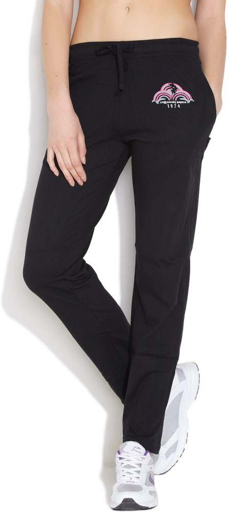 HANES, Solid Women Black Track Pants - Buy J.BLACK HANES, Solid Women  Black Track Pants Online at Best Prices in India