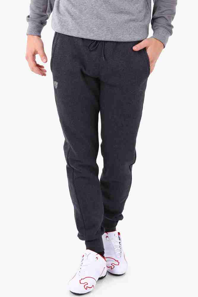 PUMA ESSENTIAL MEN'S FLEECE PANTS HEATHER GREY