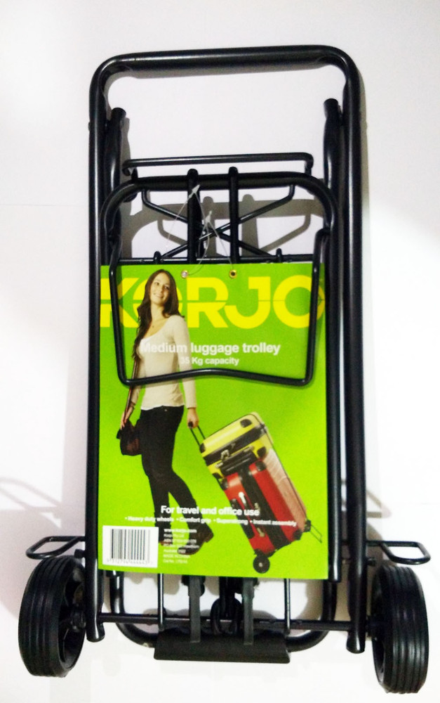 Korjo LTM 44 LUGGAGE TROLLEY MED Yellow Green Price in India Flipkart