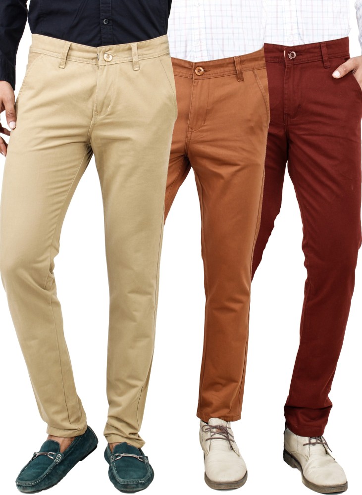 Multicolor Men Cotton Casual Pants, Tapered Fit at Rs 490 in New Delhi