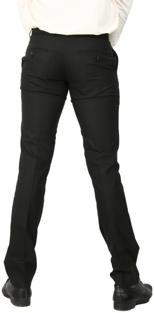 Follow Up Regular Fit Men Black Trousers  Buy Black Follow Up Regular Fit  Men Black Trousers Online at Best Prices in India  Flipkartcom