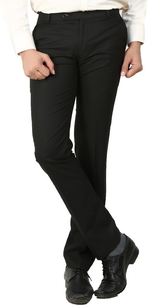 Follow Up Regular Fit Men Black Trousers  Buy Black Follow Up Regular Fit  Men Black Trousers Online at Best Prices in India  Flipkartcom