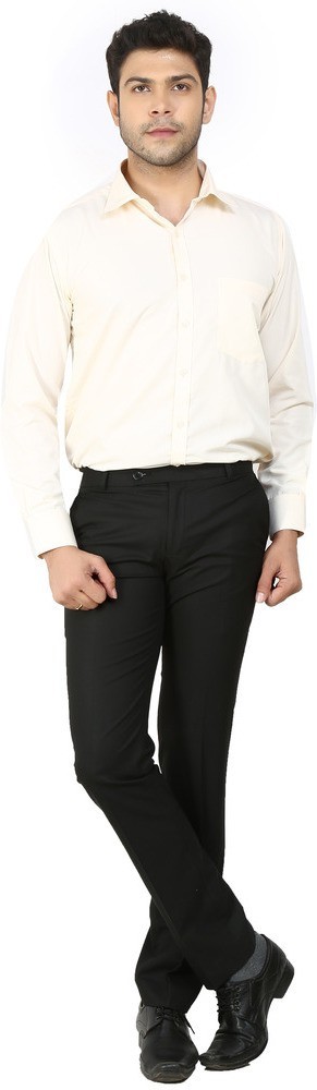 Follow Up Regular Fit Men Black Trousers  Buy Black Follow Up Regular Fit  Men Black Trousers Online at Best Prices in India  Flipkartcom