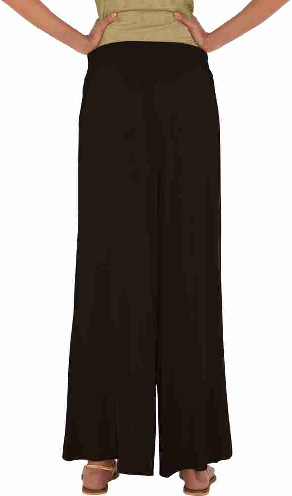 GO COLORS Palazzo Regular Fit Women Black Trousers Buy Black GO