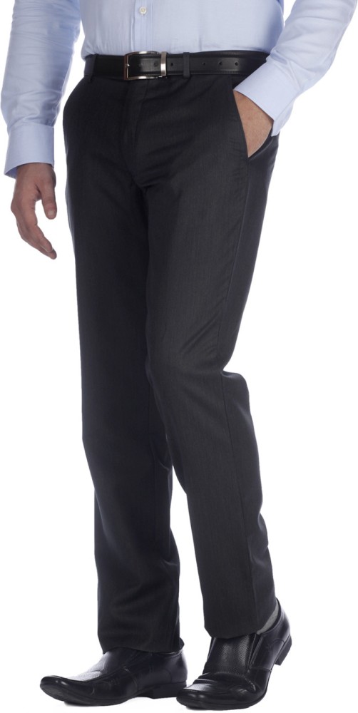 Urbana Mens Formal Trousers 8907646320603UT143134W x 36LBlack   Amazonin Fashion