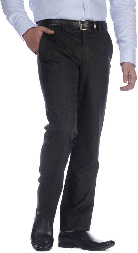 Urbana Mens Slim Fit Formal Trousers UT1447Black36W x 36L  Amazonin  Fashion