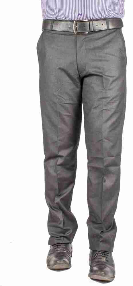 American-Elm Basic Regular Fit Men Grey Trousers - Buy Black, Grey American- Elm Basic Regular Fit Men Grey Trousers Online at Best Prices in India