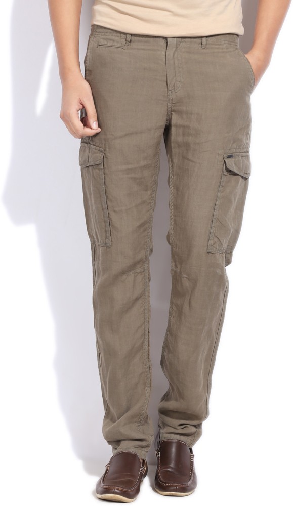 Buy CELIO Mens 6 Pocket Solid Cargo Pants  Shoppers Stop