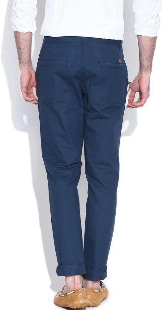 Buy FUBAR Regular Fit Men Blue Trousers Online at Best Prices in India   Flipkartcom