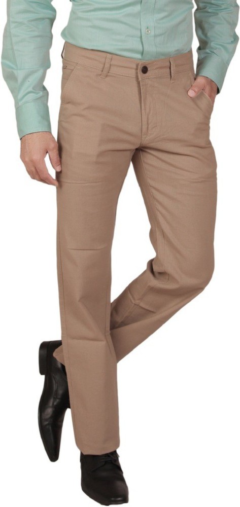 Buy online Brown Cotton Flat Front Casual Trouser from Bottom Wear for Men  by Dare for 1599 at 0 off  2023 Limeroadcom