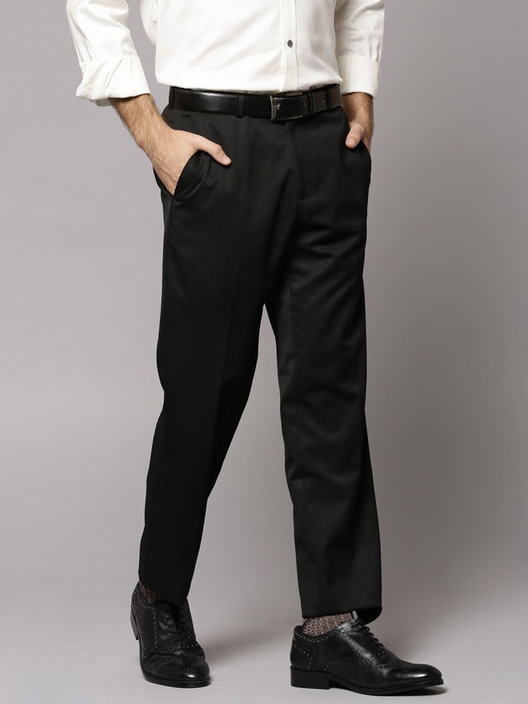 Mens Semi Formal Smart Fit No Iron Cotton Trousers