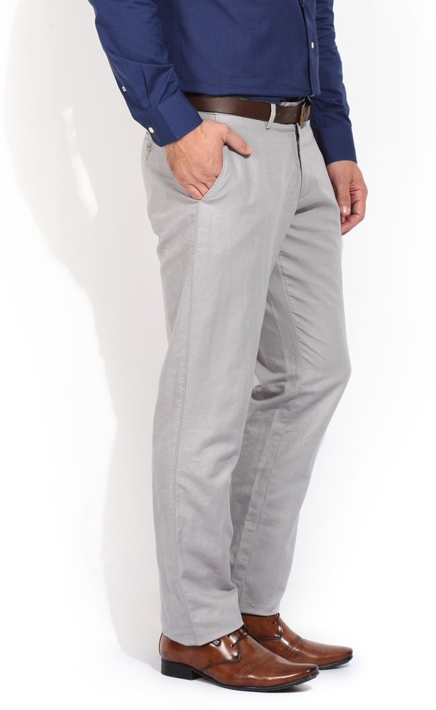 Ash Grey Merino Wool Pants