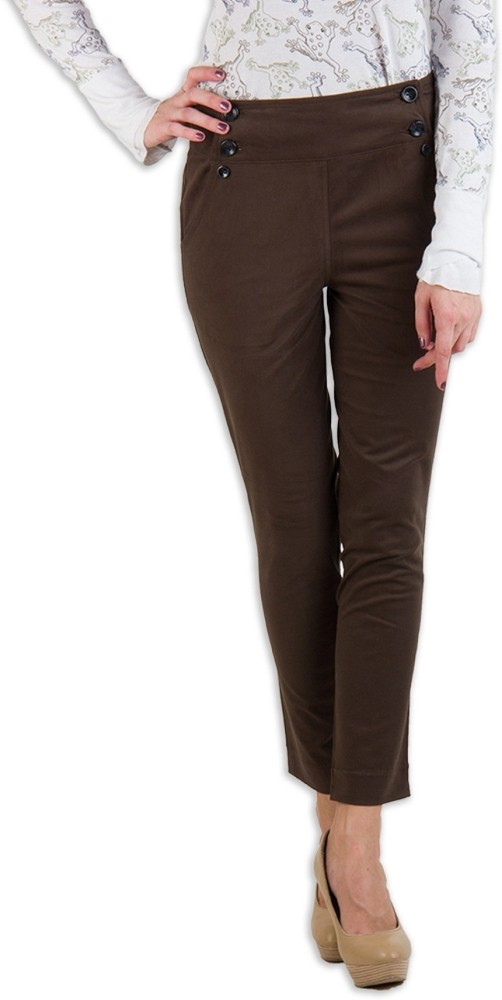 Buy Rider Republic Women Olive Brown Slim Fit Solid Cargo Joggers  Trousers  for Women 6944573  Myntra