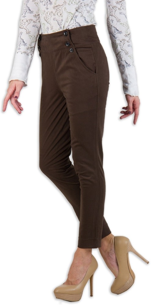 Rider Republic Women Brown Trousers  Buy Coffee Brown Rider Republic Women  Brown Trousers Online at Best Prices in India  Flipkartcom
