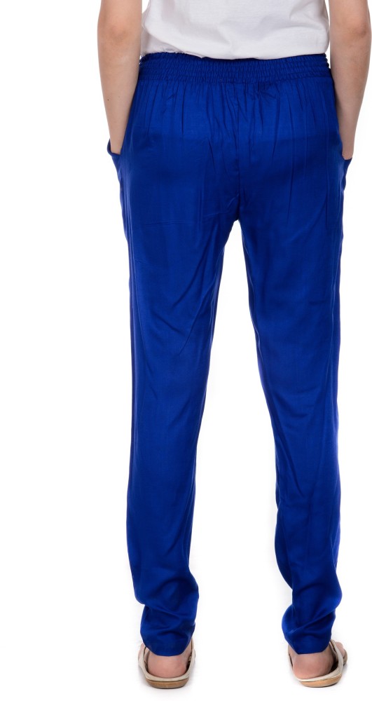 Buy Shararat Matka Cotton Pants with Narrow BottomTrousersPantsChinosFormal  Trousers CollegeOffice for GirlsWomenLadiesNavy Blue Online at Low  Prices in India  Paytmmallcom