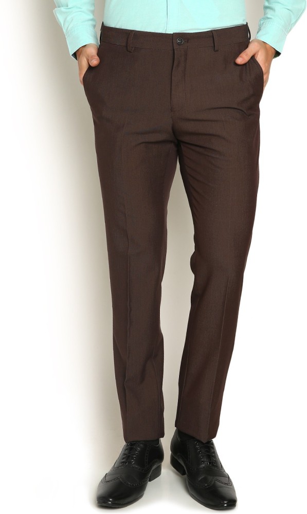 Brown 100 wool suit trousers  Massimo Dutti