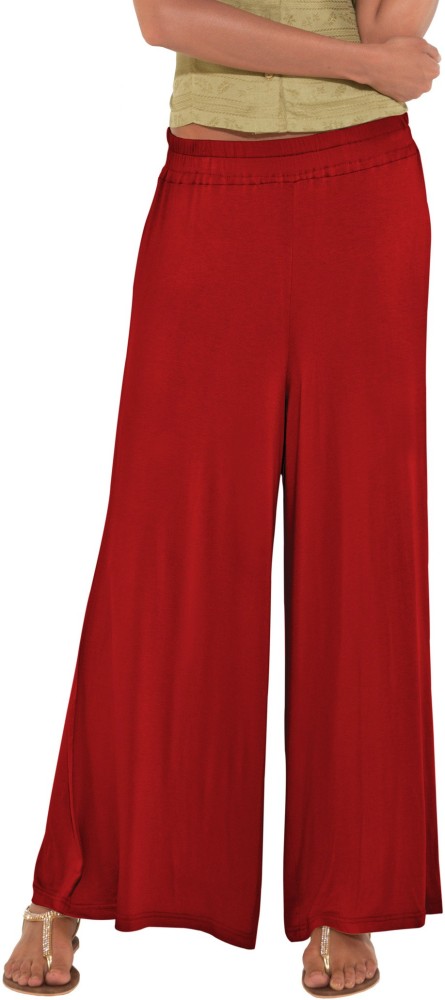 Buy GO COLORS Women Red Solid 100% Cotton Patiala Pant Online at Best  Prices in India - JioMart.